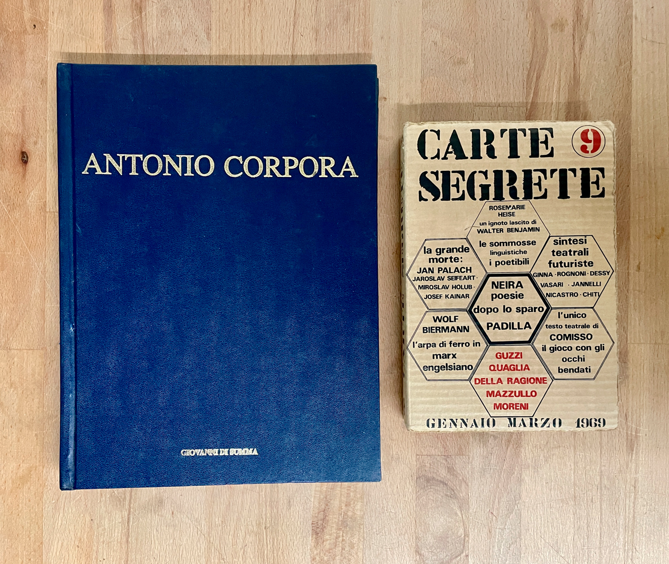 ANTONIO CORPORA E CARTE SEGRETE - Lotto unico di 2 cataloghi