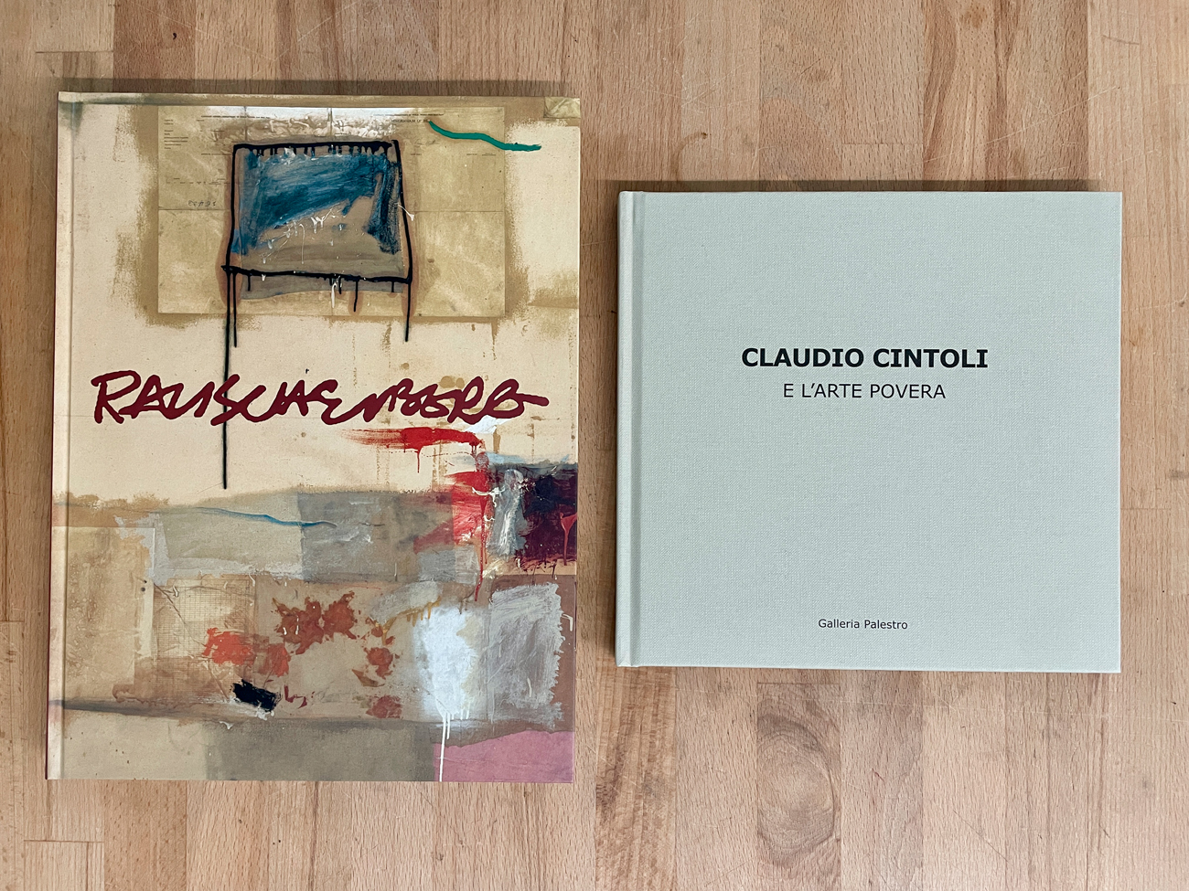 ROBERT RAUSCHENBERG E CLAUDIO CINTOLI - Lotto unico di 2 cataloghi