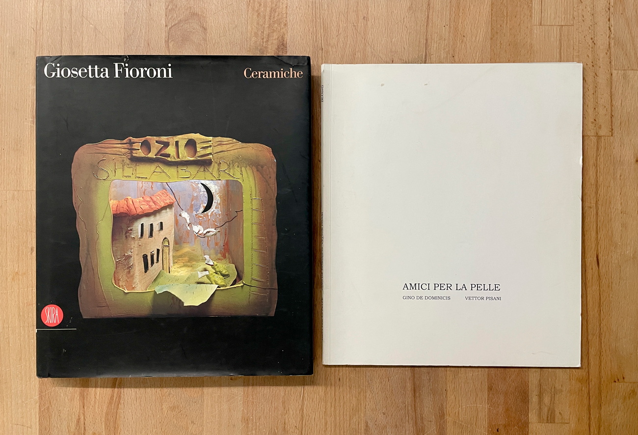 GIOSETTA FIORONI, GINO DE DOMINICIS E VETTOR PISANI - Lotto unico di 2 cataloghi