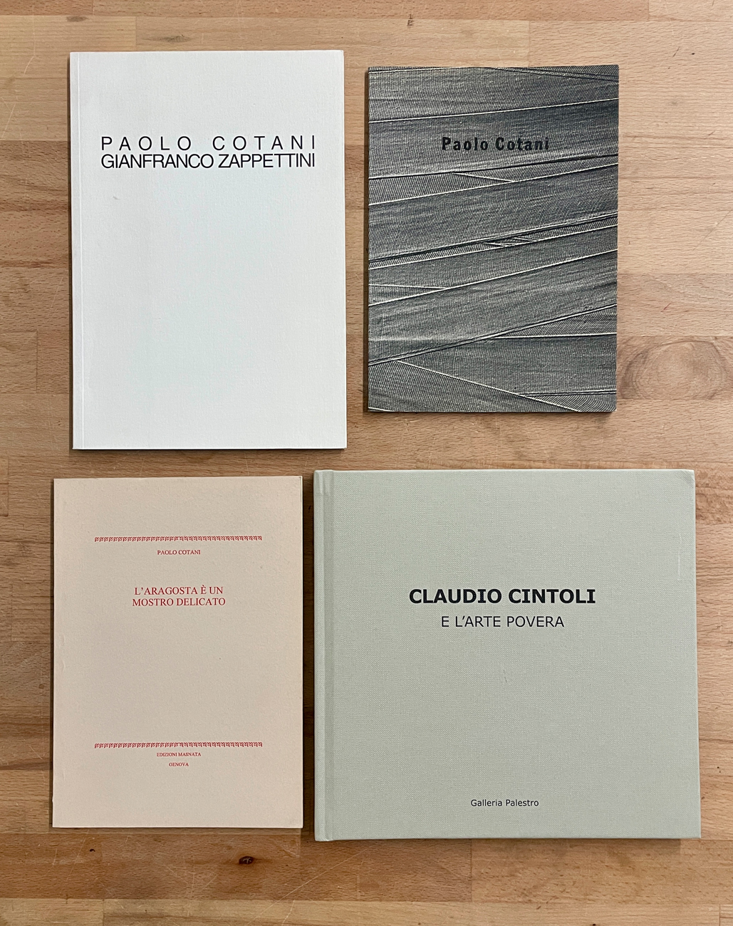 PAOLO COTANI E CLAUDIO CINTOLI - Lotto unico di 4 cataloghi