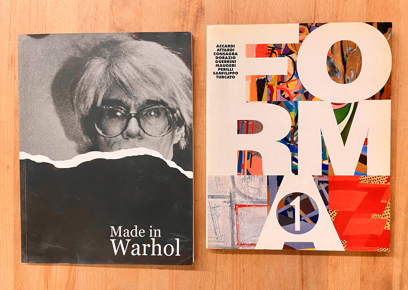 FORMA 1 E ANDY WARHOL - Lotto unico di 2 cataloghi