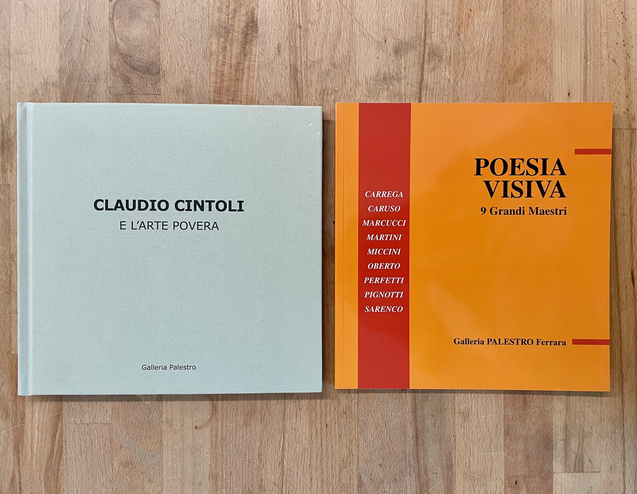 CLAUDIO CINTOLI E POESIA VISIVA - Lotto unico di 2 cataloghi
