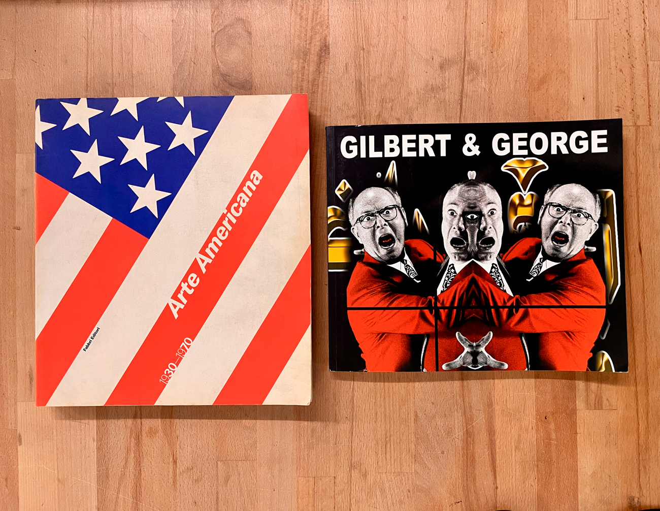 GILBERT & GEORGE E ARTE AMERICANA - Lotto unico di 2 cataloghi