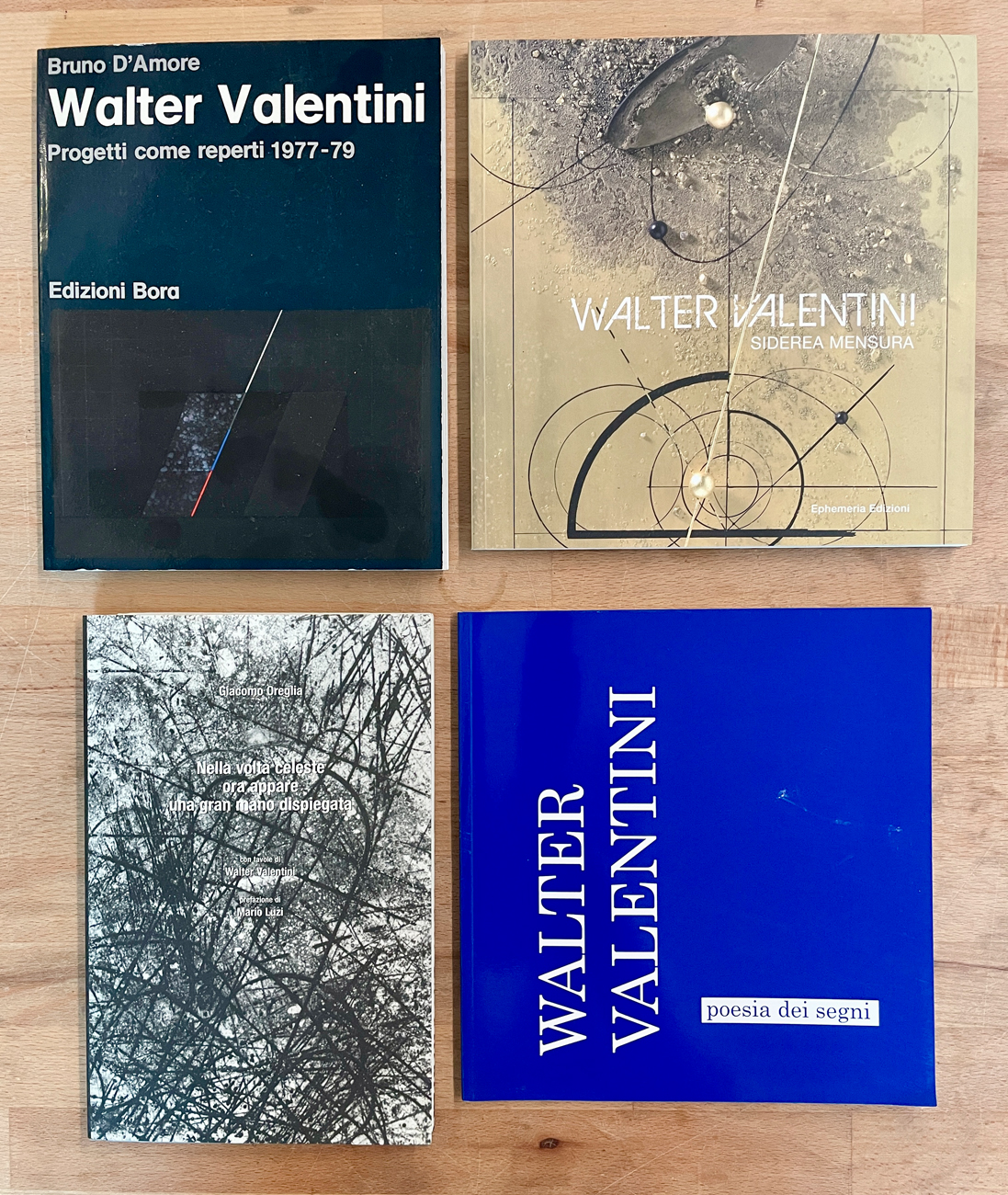 WALTER VALENTINI - Lotto unico di 4 cataloghi