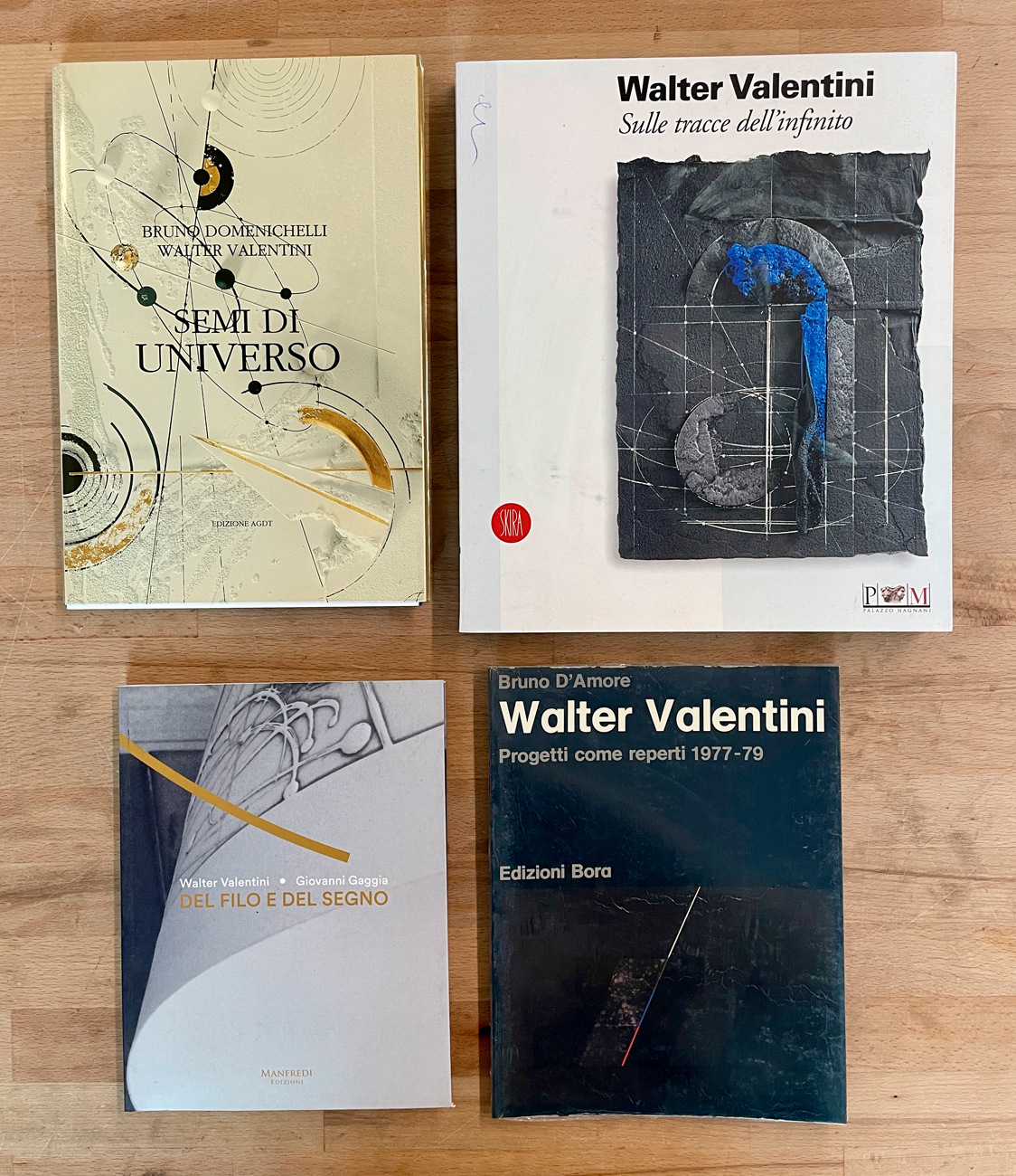 WALTER VALENTINI - Lotto unico di 4 cataloghi