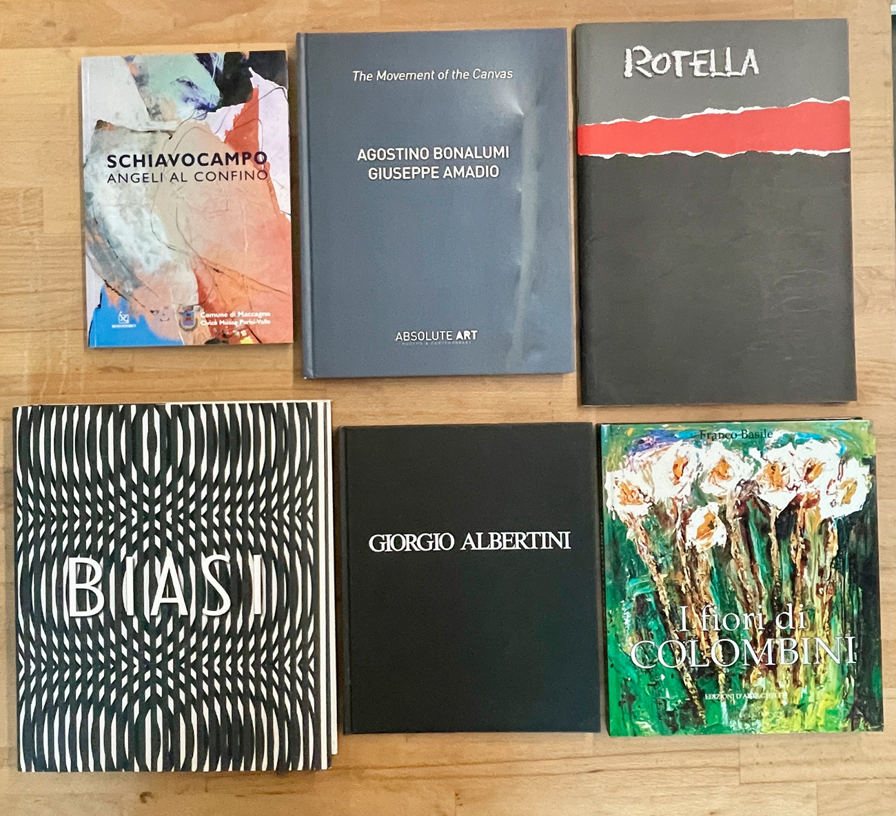 ARTISTI ITALIANI DEL DOPOGUERRA - Lotto unico di 7 cataloghi