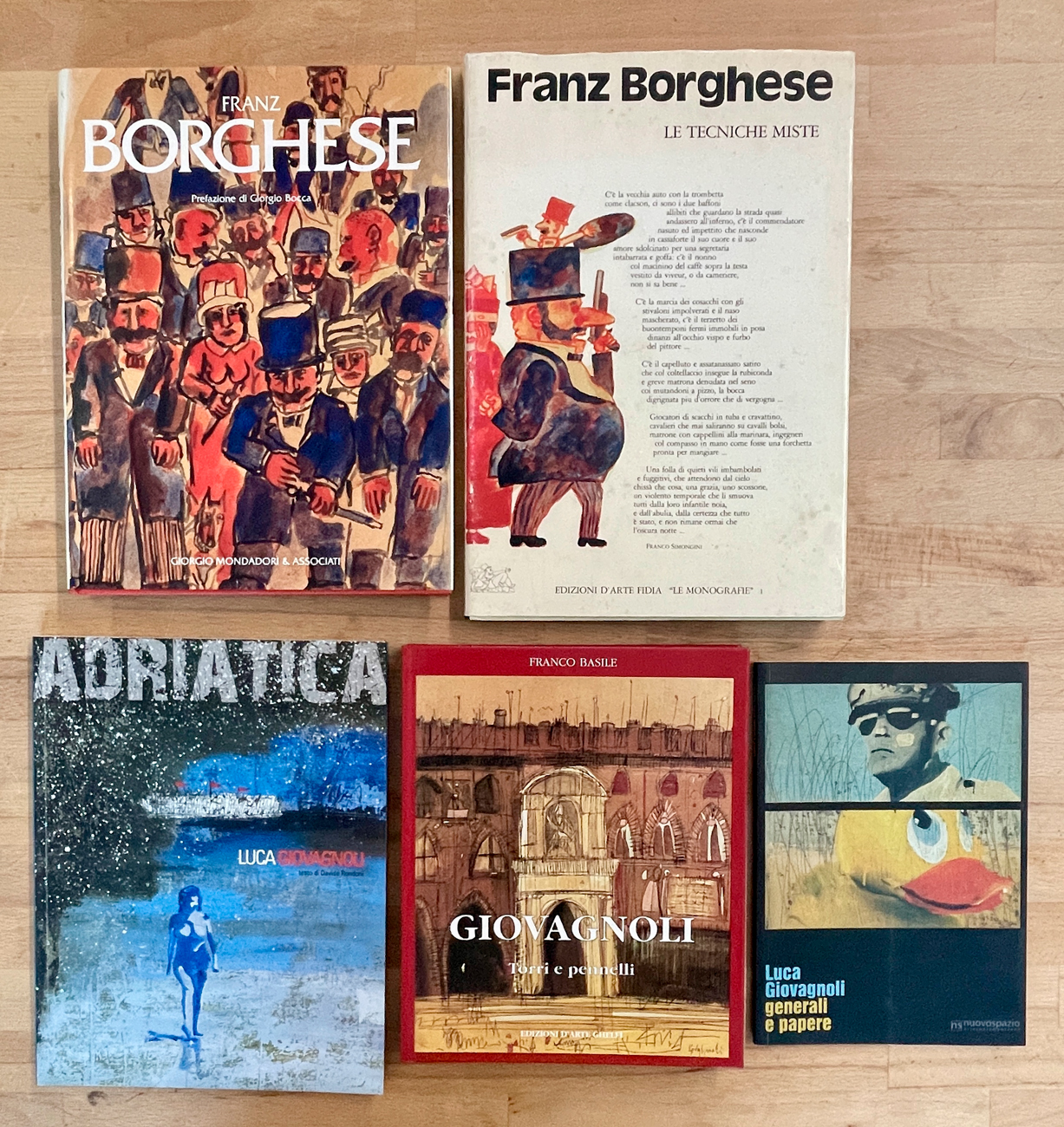FRANZ BORGHESE E LUCA GIOVAGNOLI - Lotto unico di 5 cataloghi