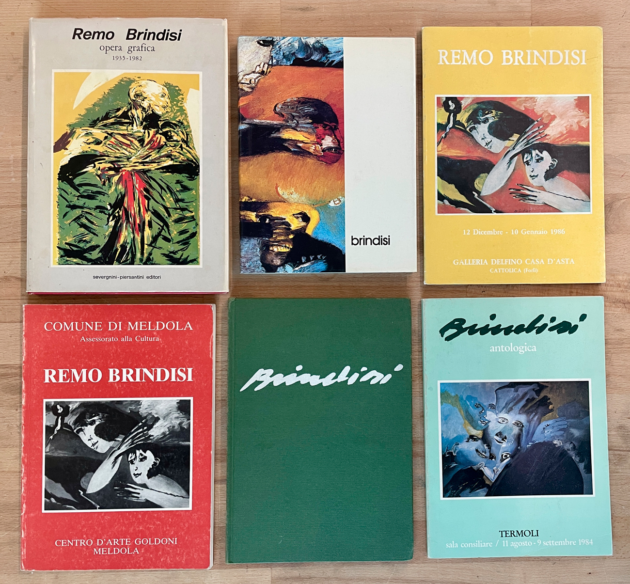 REMO BRINDISI - Lotto unico di 6 cataloghi
