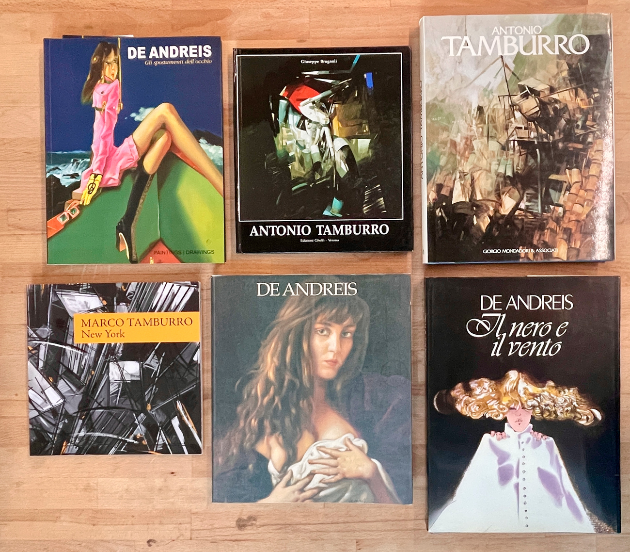 ANTONIO E MARCO TAMBURRO E GIOVANNI BATTISTA DE ANDREIS - Lotto unico di 6 cataloghi