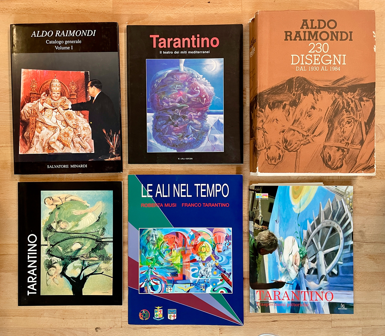 ALDO RAIMONDI E FRANCO TARANTINO - Lotto unico di 6 cataloghi