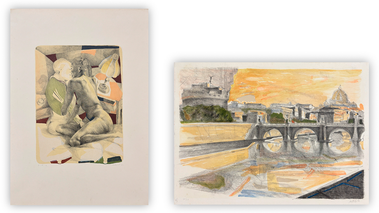 UGO ATTARDI (1923-2006) - Lotto unico composto da 2 opere grafiche