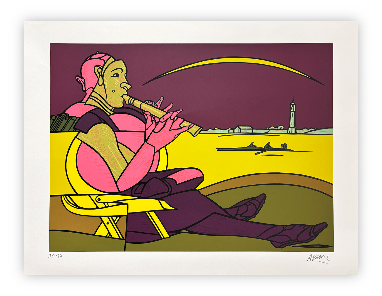 VALERIO ADAMI (1935) - Senza Titolo