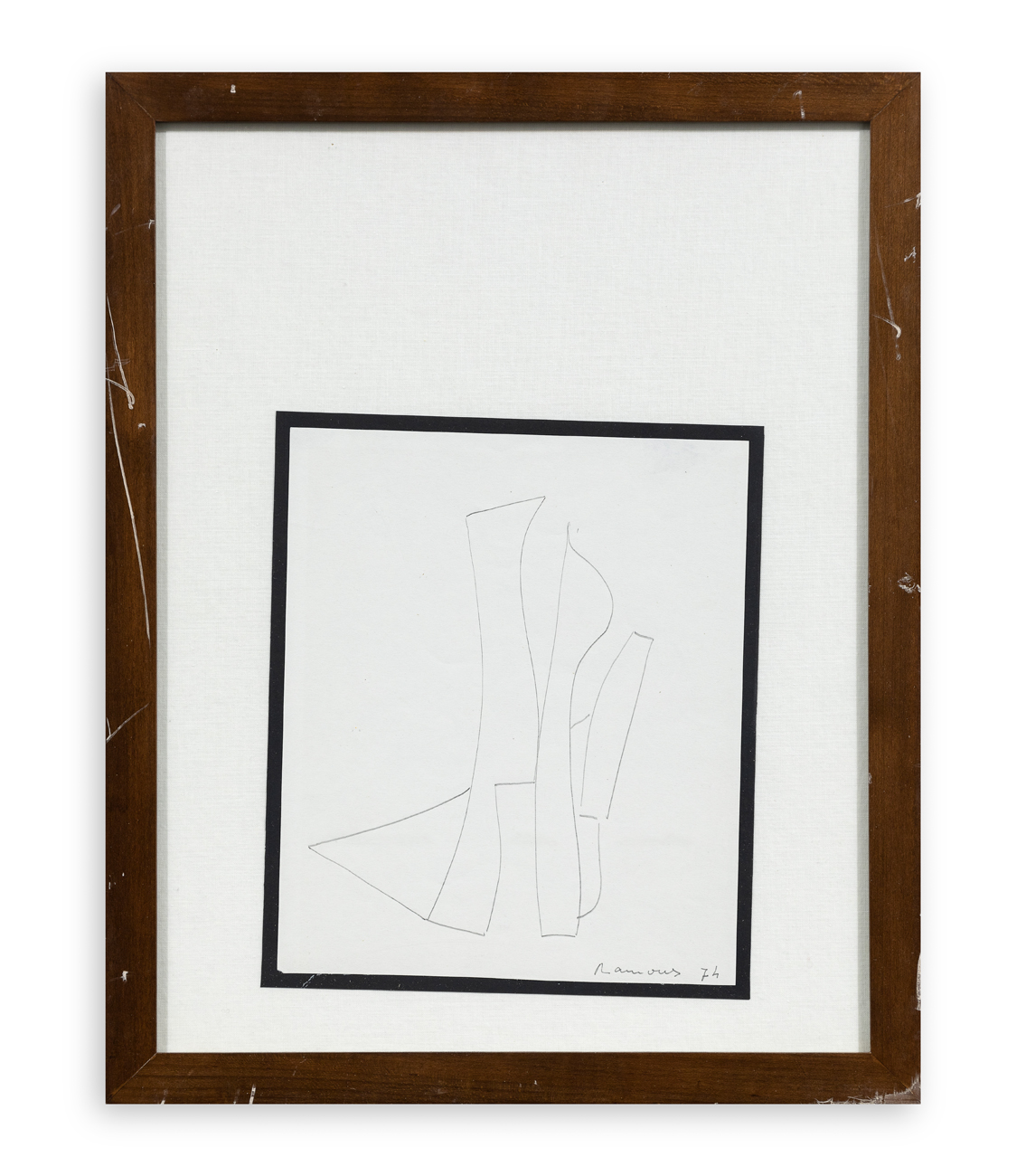 CARLO RAMOUS (1926-2003)  - Senza Titolo, 1974