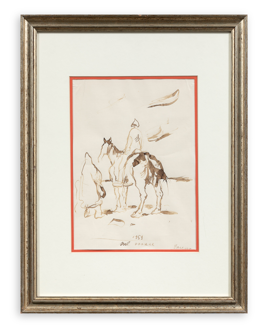 FELICE CARENA (1879-1966) - Sul mare, 1959