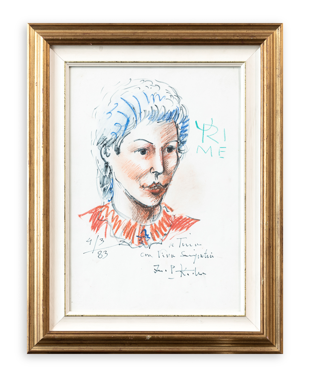 IBRAHIM KODRA (1918-2006) -Senza Titolo, 1983