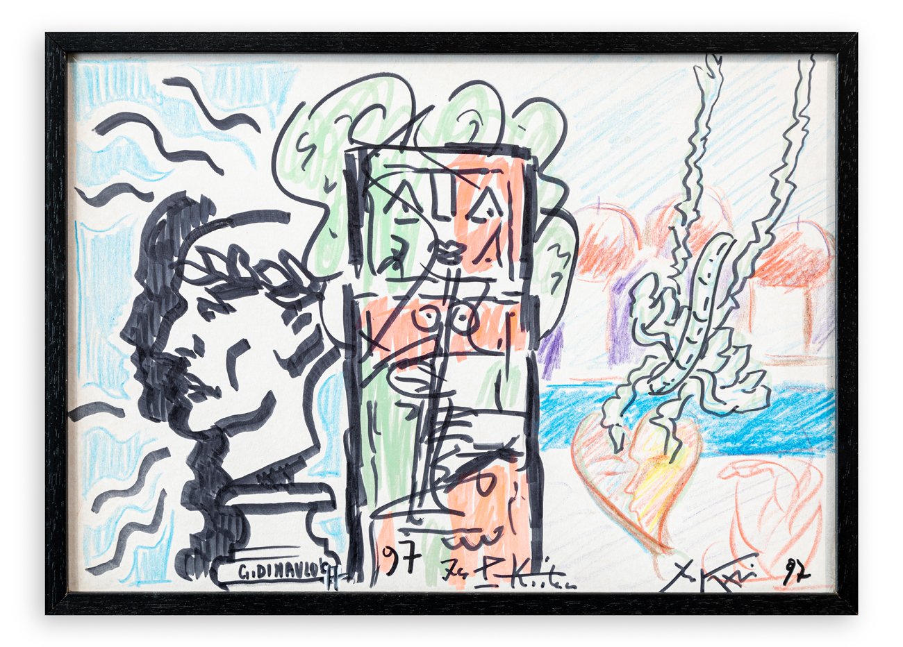 IBRAHIM KODRA (1918-2006) & GABRIELE DI MAULO (1968) - Senza Titolo, 1997