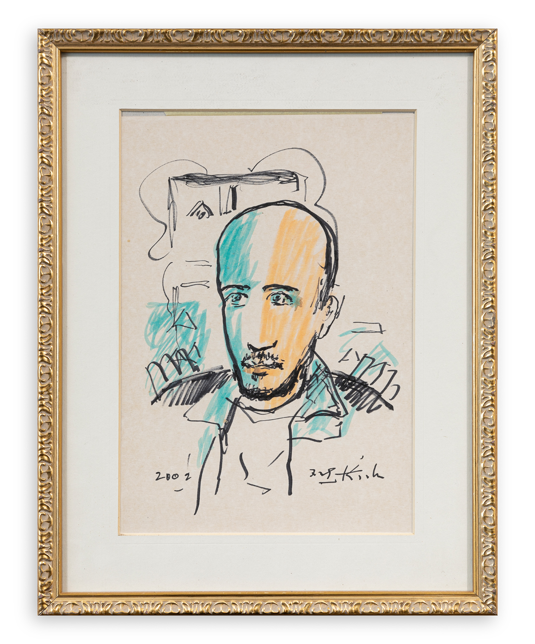 IBRAHIM KODRA (1918-2006) - Senza Titolo, 2002