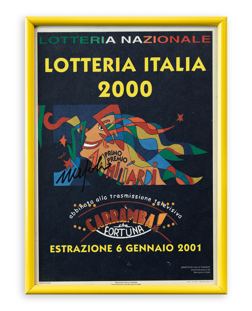UGO NESPOLO (1941) - Lotteria Italia, 2000