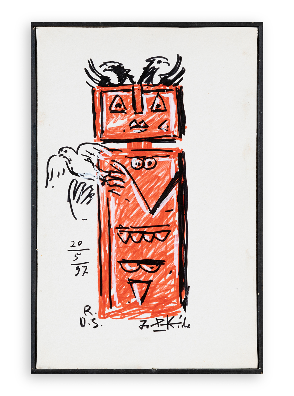 IBRAHIM KODRA (1918-2006) - Senza Titolo, 1997