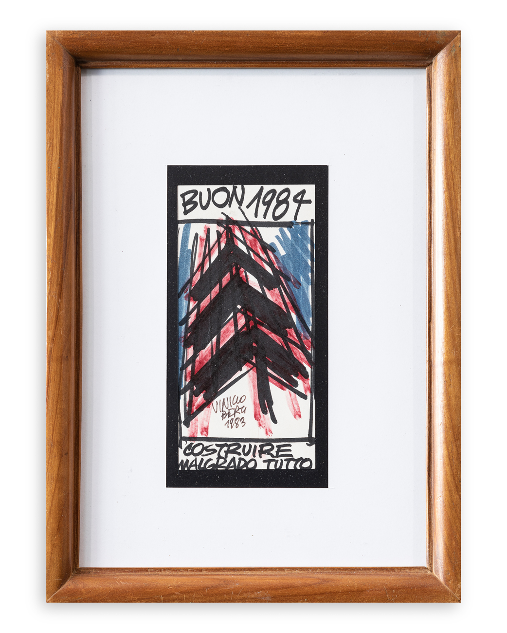 VINICIO BERTI (1921-1991) - Costruire malgrado tutto, buon 1984