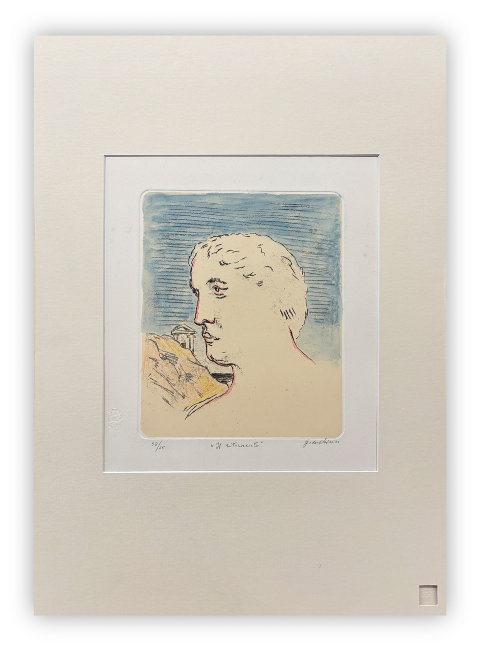 GIORGIO DE CHIRICO (1888-1978)  -Il ritornante, 1974