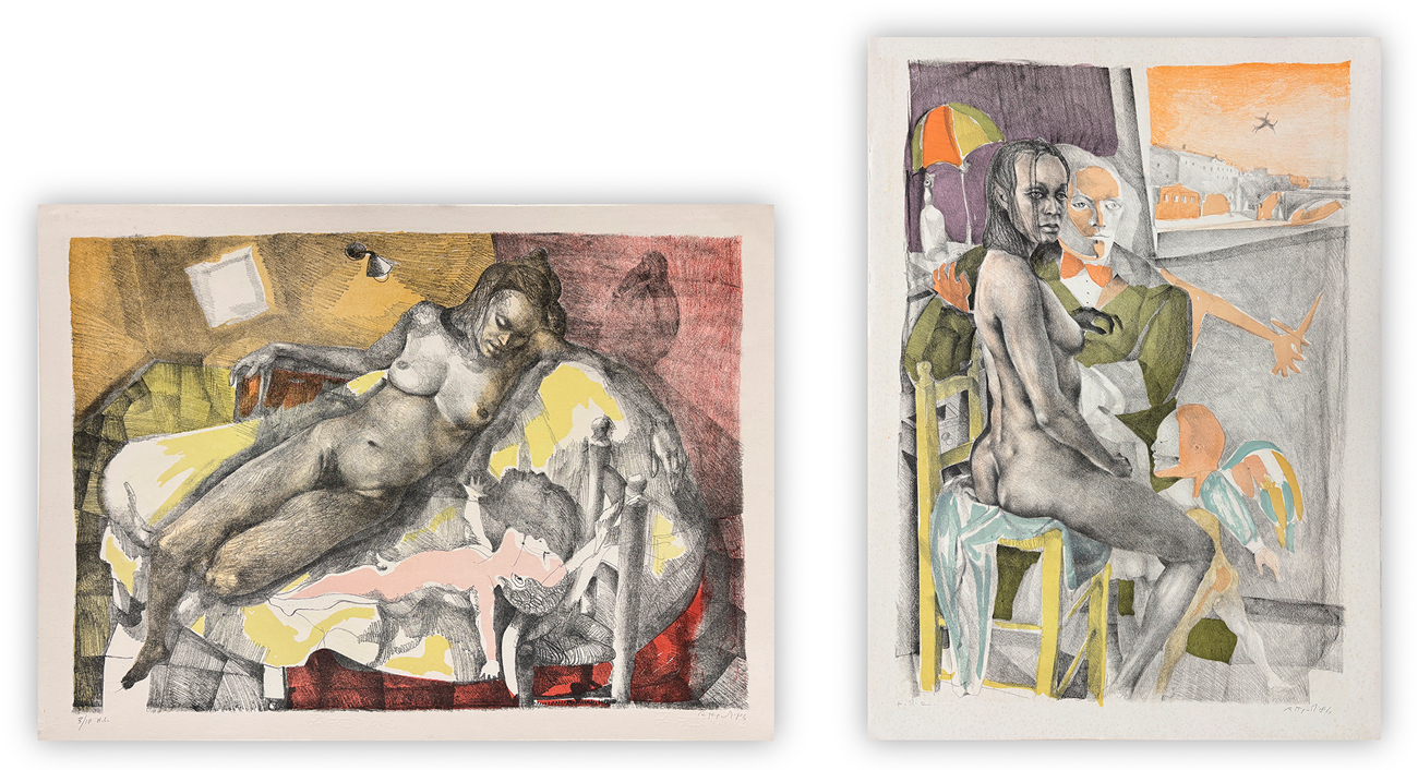 UGO ATTARDI (1923-2006) - Lotto unico composto da 2 opere grafiche