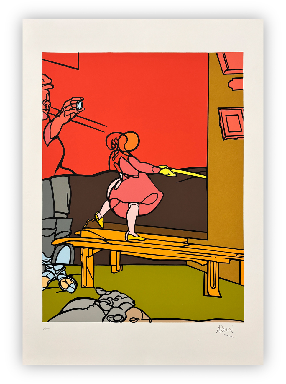 VALERIO ADAMI (1935) - Senza Titolo