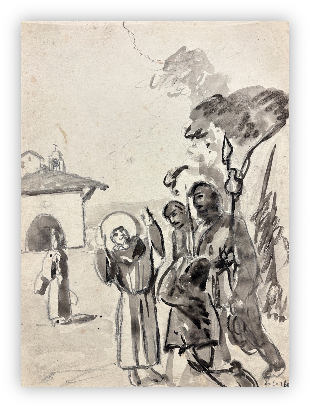 ALDO CARPI (1886-1973) - San Francesco, 1964