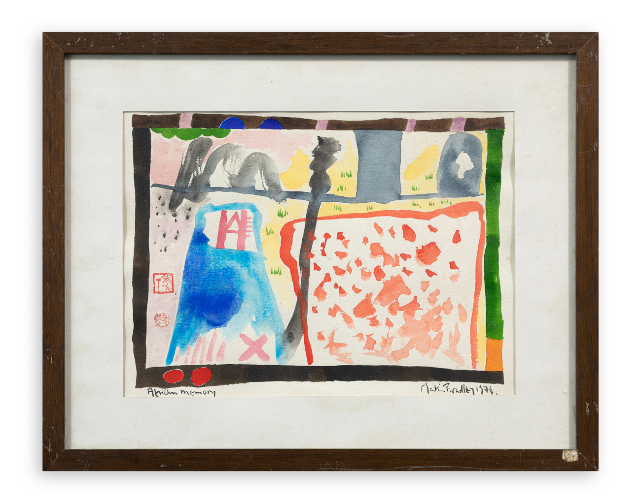 MARTIN BRADLEY (1931-2025) - African memory, 1974