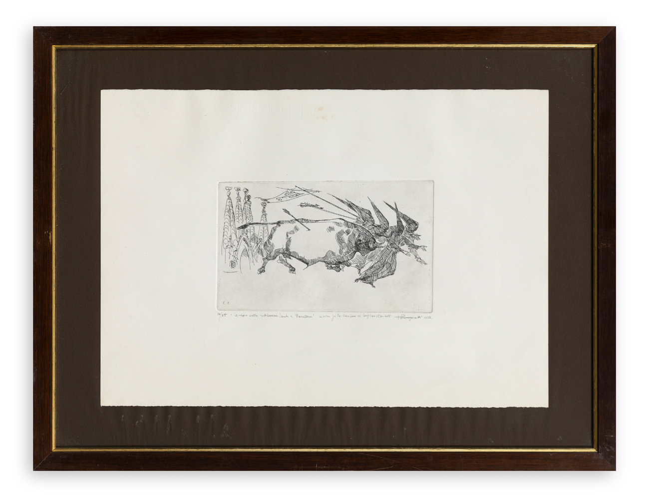 TRENTO LONGARETTI (1916-2017) - Il toro della settimana santa a Barcellona, 1977