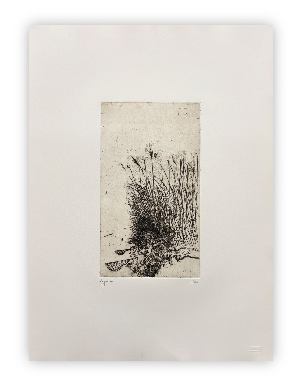 GIUSEPPE ZIGAINA (1924-2015) - Senza Titolo (Uccello nell'erba), 1978