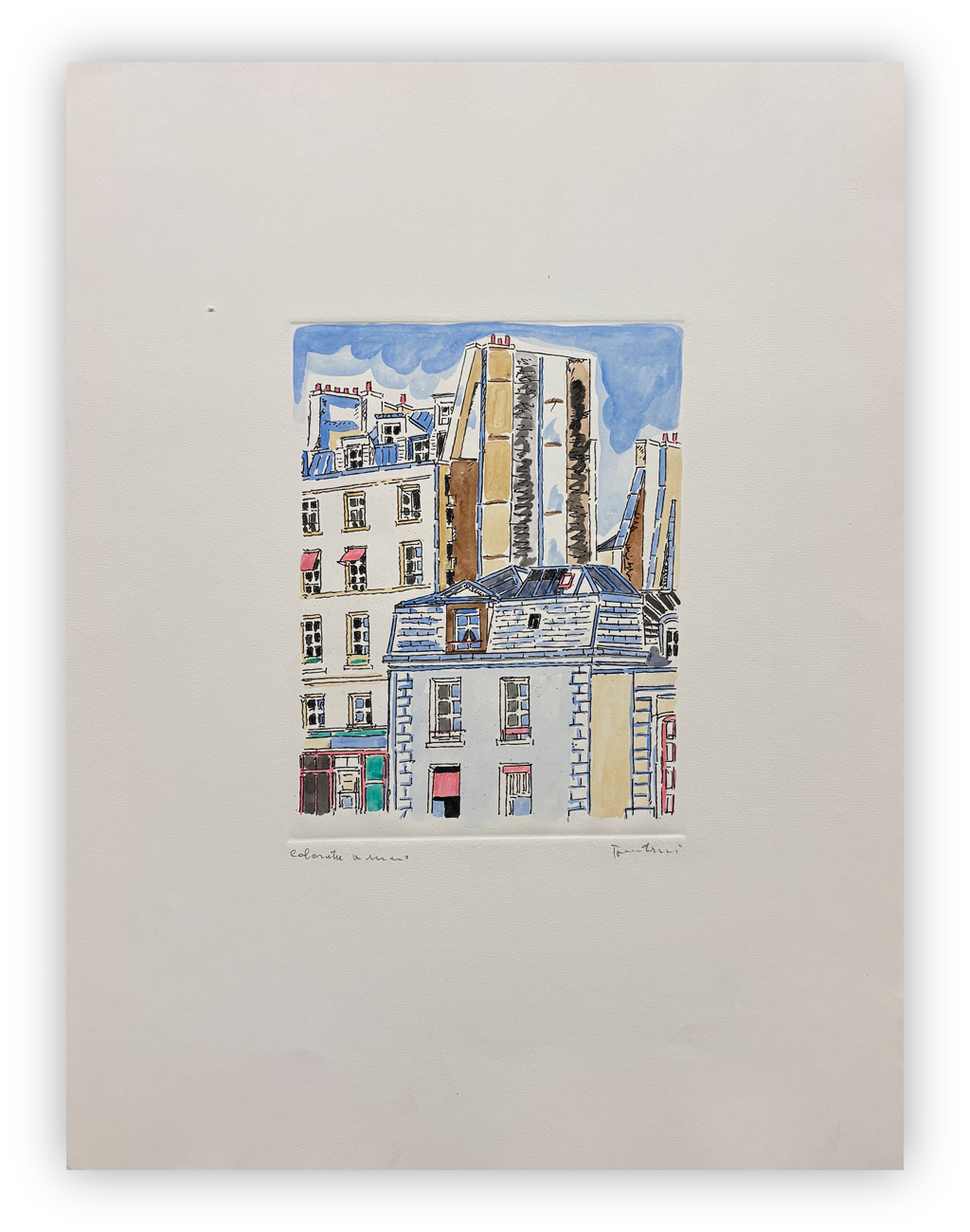 ORFEO TAMBURI (1910-1994) - Senza Titolo (Parigi)