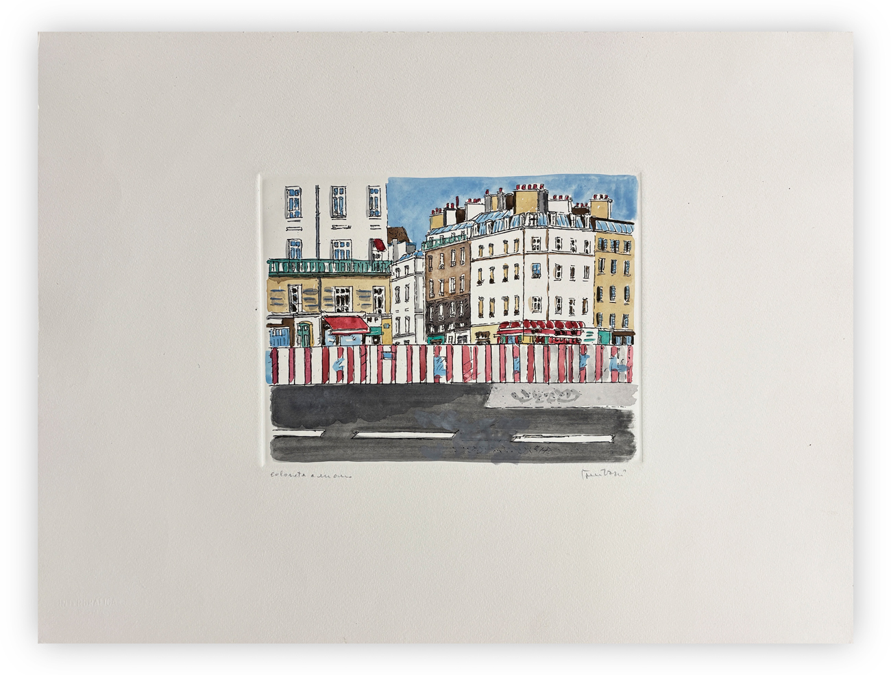 ORFEO TAMBURI (1910-1994) - Senza Titolo (Giardino a Parigi)