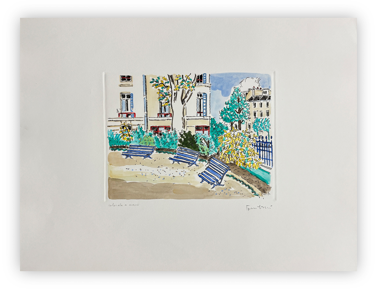 ORFEO TAMBURI (1910-1994) - Senza Titolo (Parigi)