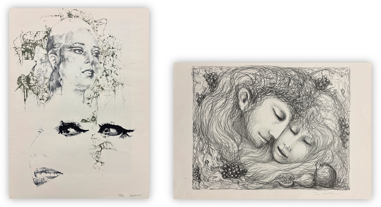 AUTORI VARI (RENZO VESPIGNANI E CARLO LEVI) - Lotto unico di 2 opere: