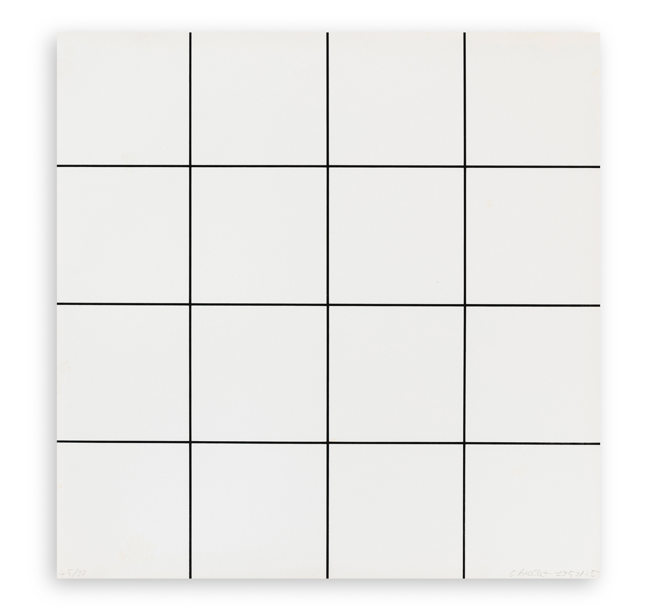 FRANÇOIS MORELLET (1926-2016) - 16 carrés, 1953/1975