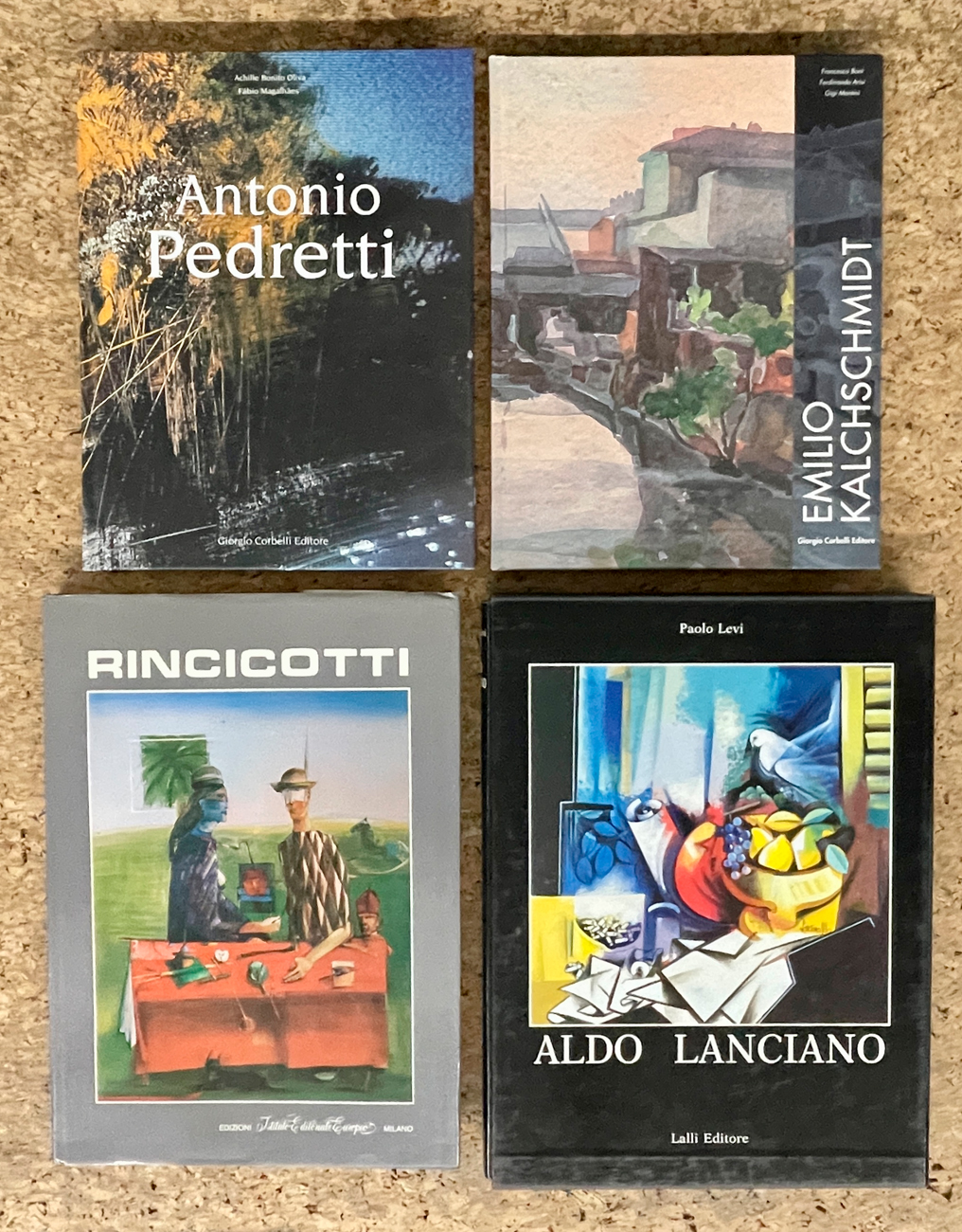 ARTE ITALIANA DEL DOPOGUERRA (PEDRETTI, KALCHSCHMIDT, LONGONI E LANCIANO) - Lotto unico di 4 cataloghi