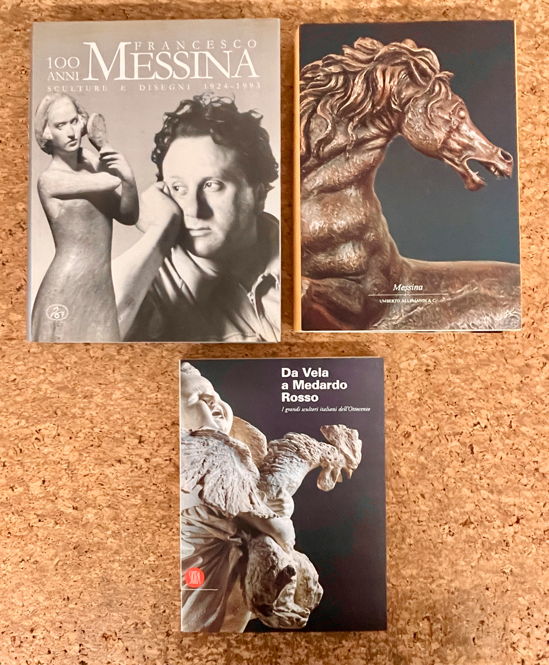 FRANCESCO MESSINA E SCULTURA ITALIANA DEL XIX E XX SECOLO - Lotto unico di 3 cataloghi