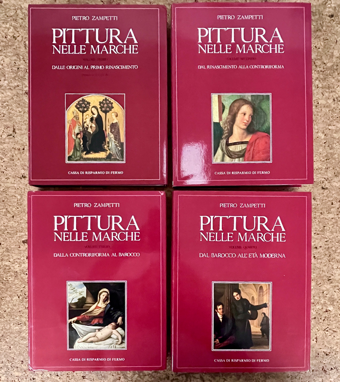 PITTURA NELLE MARCHE - Lotto unico di 4 cataloghi dell'omonima collana, 1988