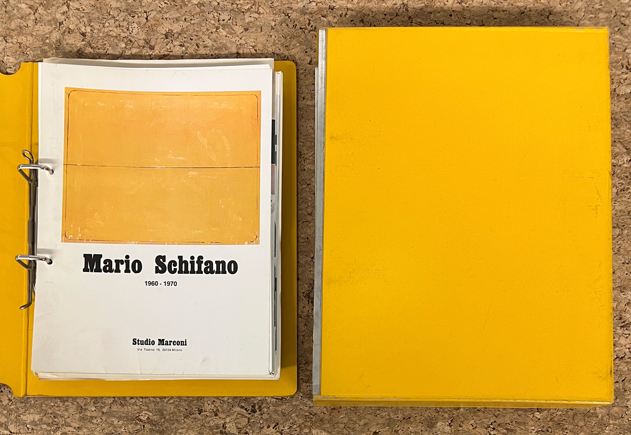 STUDIO MARCONI, MILANO - Raccoglitore contenente numerosi cataloghi