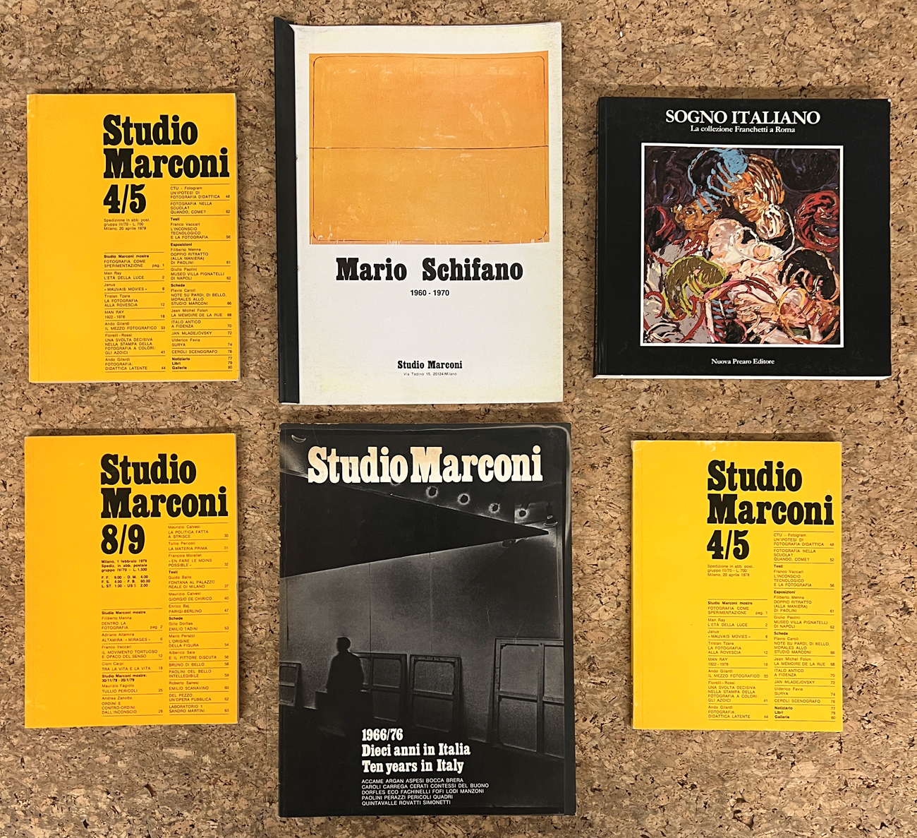 MARIO SCHIFANO - Lotto unico di cataloghi