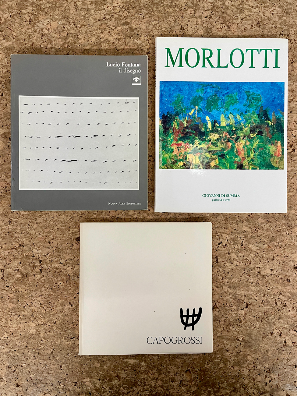 ENNIO MORLOTTI, LUCIO FONTANA E GIUSEPPE CAPOGROSSI - Lotto unico di 3 cataloghi