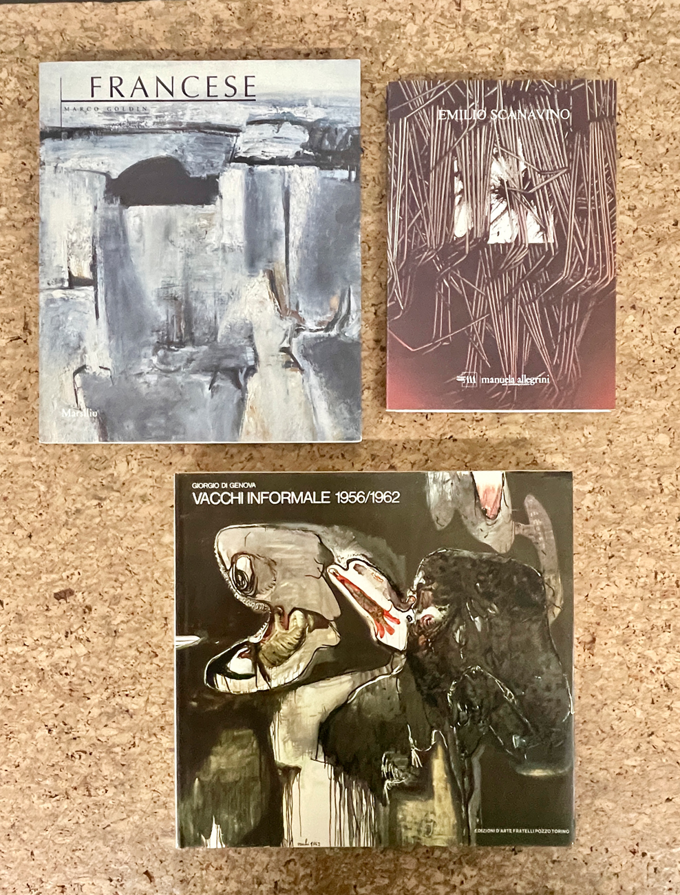 FRANCO FRANCESE, EMILIO SCANAVINO E SERGIO VACCHI - Lotto unico di 3 cataloghi