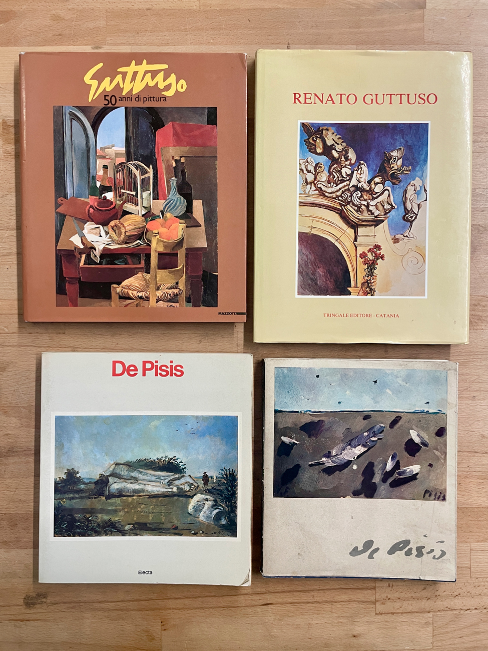 RENATO GUTTUSO E FILIPPO DE PISIS - Lotto unico di 3 cataloghi