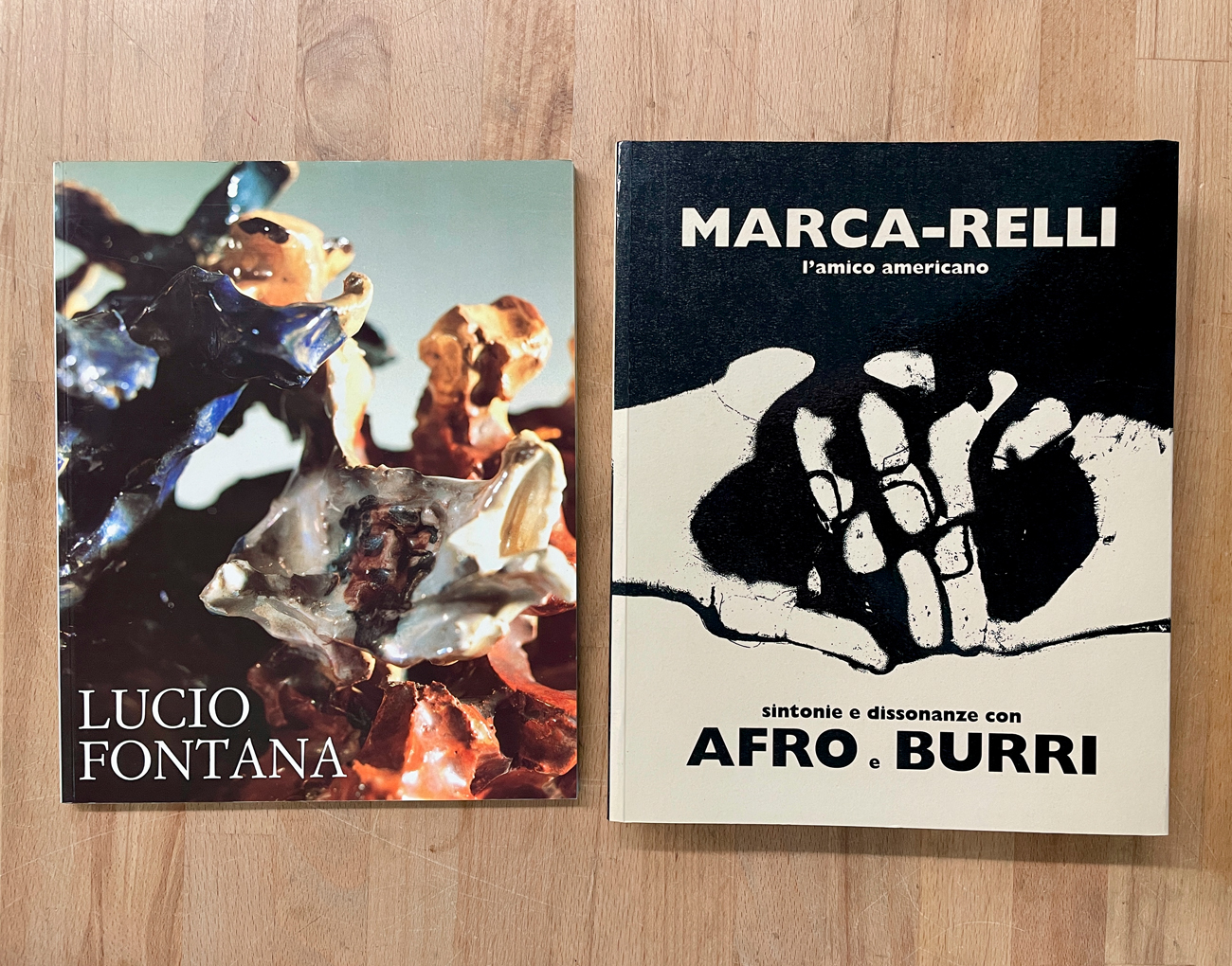 LUCIO FONTANA E CONRAD MARCA-RELLI - Lotto unico di 2 cataloghi