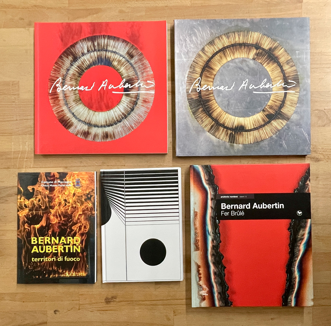 MARCELLO MORANDINI E BERNARD AUBERTIN - Lotto unico di 5 cataloghi