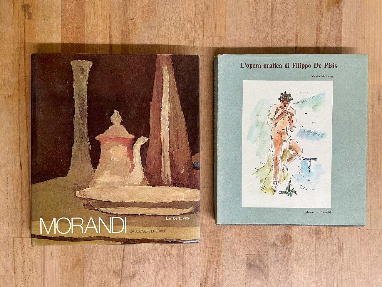 FILIPPO DE PISIS E GIORGIO MORANDI - Lotto unico di 2 cataloghi