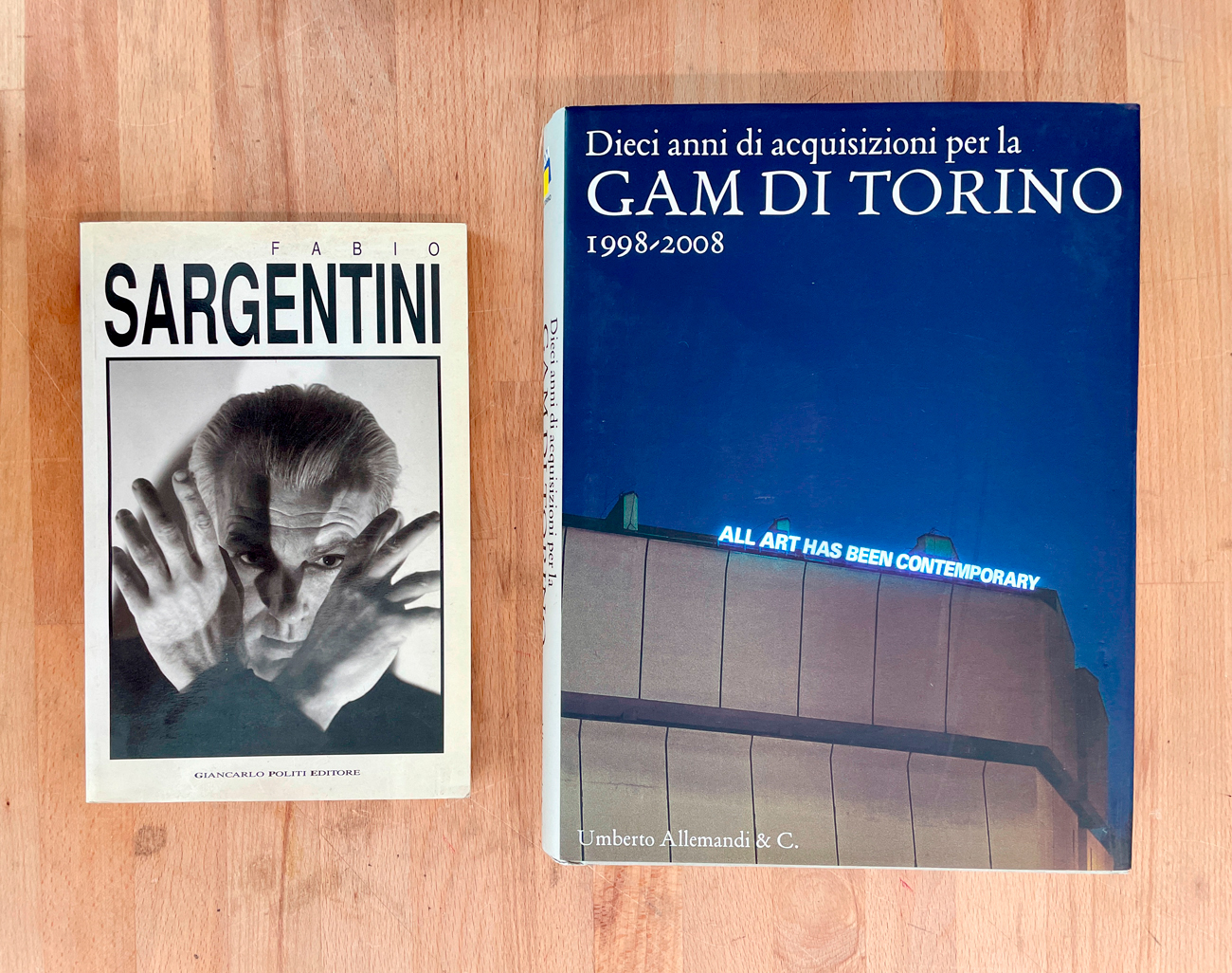 FABIO SARGENTINI E GAM DI TORINO - Lotto unico di 2 cataloghi