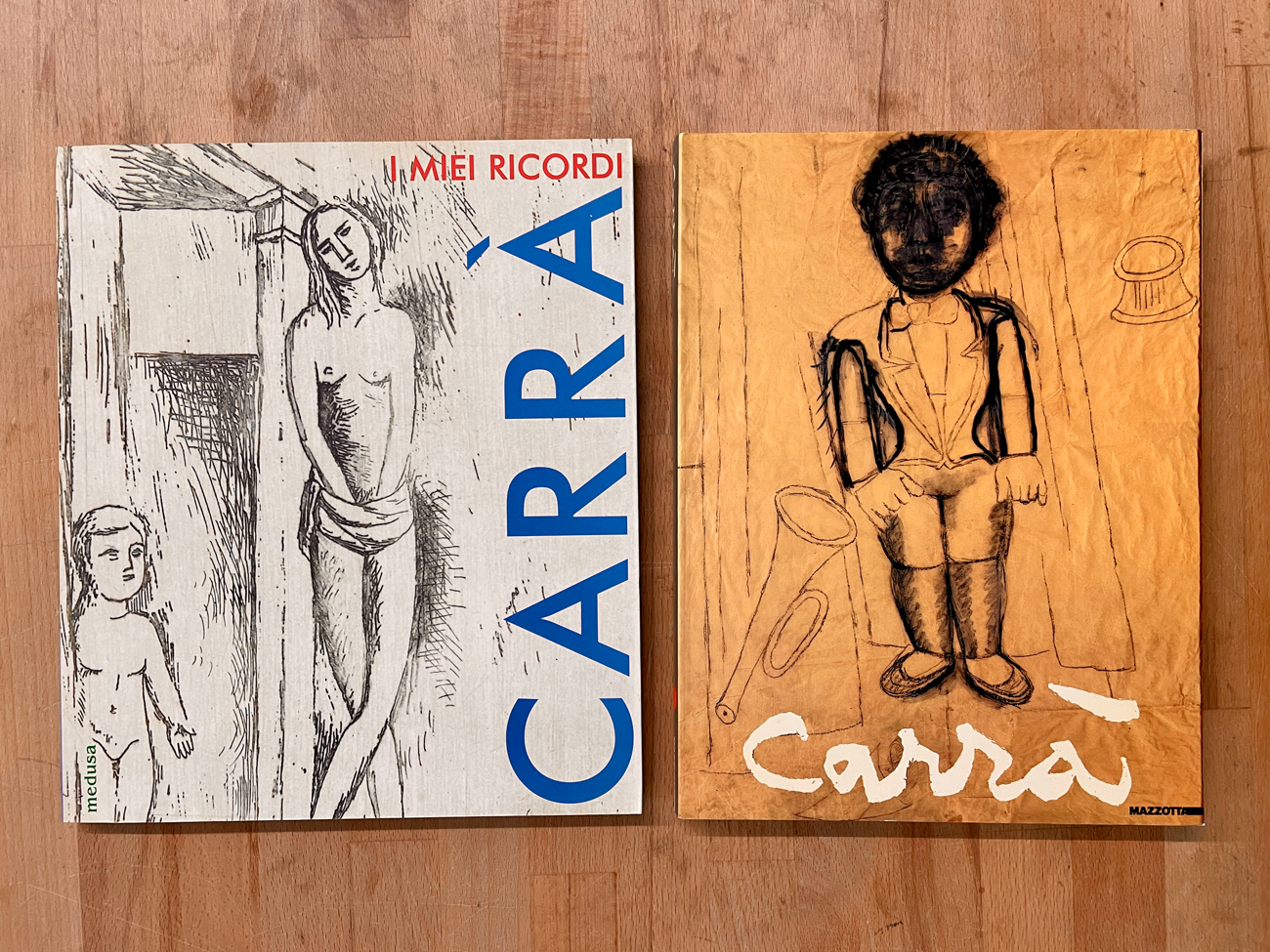 CARLO CARRÀ - Lotto unico di 2 cataloghi