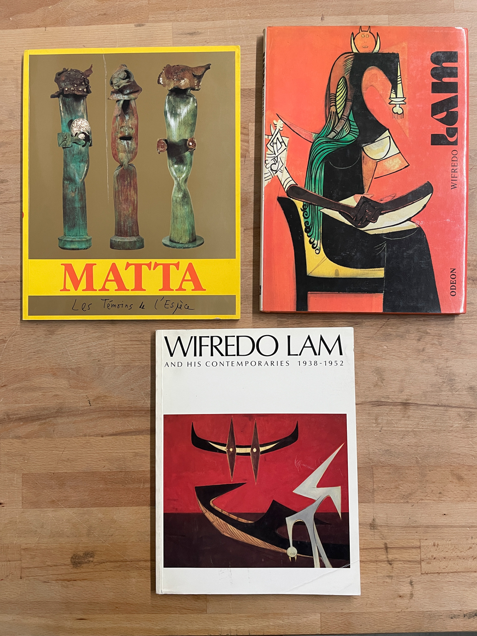 WIFREDO LAM E ROBERTO SEBASTIAN MATTA - Lotto unico di 3 cataloghi